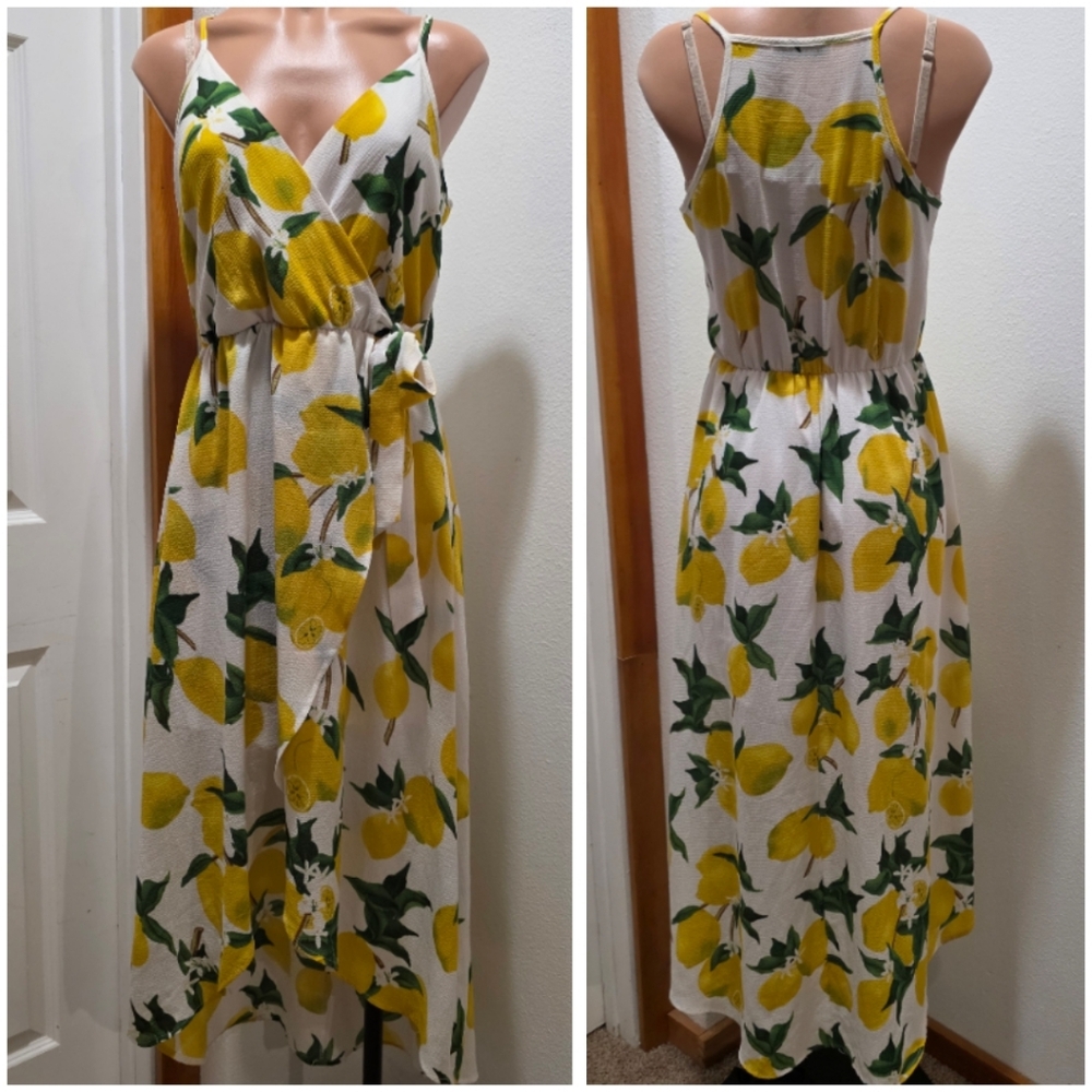 DREAM OF ME Lemon Hi-Lo Dress M
